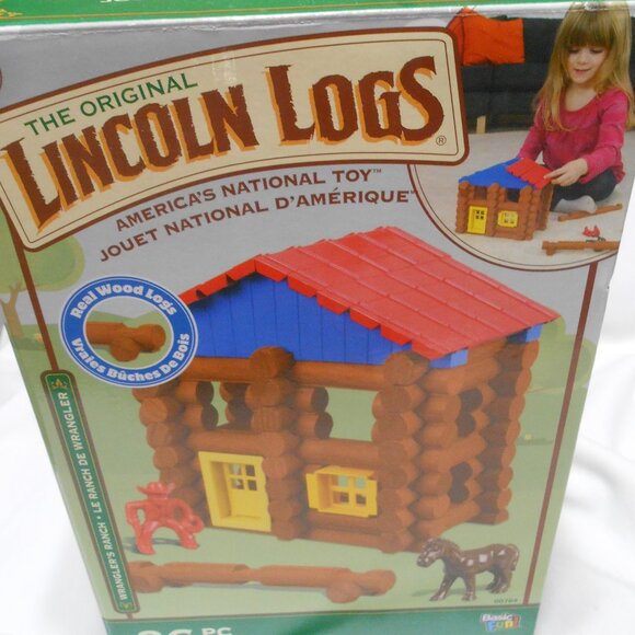 THE ORIGINAL LINCOLN LOGS WRANGLER'S RANCH 86 PCS COMPLETE BUILDING SET 👸👦🎁 - Picture 1 of 9